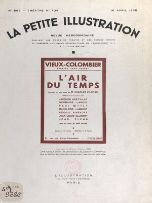 cover image of L'air du temps